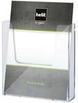 helit 2er-Pack Wand-Prospekthalter &raquo;the help wall&laquo; A5 transparent, 16.2x16.6x4.1 cm