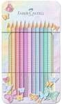 Faber-Castell Buntstifte &raquo;Sparkle Pastell&laquo; 12 St&uuml;ck mit Metalletui braun