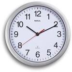 MAUL Wanduhr MAULrun 252 mm silber