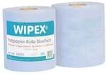 WIPEX 2er-Pack Papier-Putztuchrolle &raquo;BlueTech&laquo; blau 2-lagig 22 x 36 cm (2 x 500
