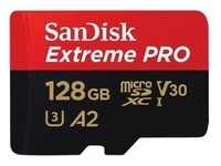 microSDXC-Speicherkarte mit Adapter »Extreme 128 GB«, SanDisk, 15x1x11 cm