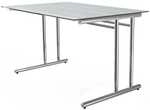 Kerkmann Glas-Schreibtisch &raquo;Artline Transparent&laquo; 120 cm h&ouml;henverstellbar