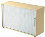 HAMMERBACHER Querrollladenschrank &raquo;Flexiline II&laquo; 120 cm breit 2 OH braun,
