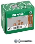 SPAX Holzbauschrauben T20 Flachr&uuml;ckwandkopf 4 x 30 mm 200 St&uuml;ck