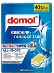 domol Geschirr-Reiniger Tabs &raquo;Ultra Power&laquo; 40 St&uuml;ck blau