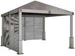 SOJAG Pavillon &raquo;Nanda 1212&laquo; grau, 363x313.2x363 cm