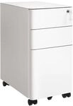 Songmics Rollcontainer mit H&auml;ngeregistratur 30/46/59,5 cm wei&szlig;, 30x59.2x46 cm