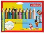 Stabilo Multitalent-Stifte mit zweifarbiger Mine &raquo;woody 3in1 duo + Anspitzer&laquo; braun