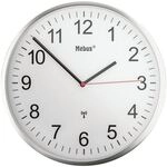 Mebus Funk-Wanduhr mit Metallgeh&auml;use 19411 &Oslash; 30 cm silber, 30 cm