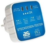 as-Schwabe Steckdosentester wei&szlig;/blau wei&szlig;