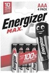 Energizer 4er-Pack Batterien &raquo;Max Alkaline&laquo; Micro / AAA / LR03