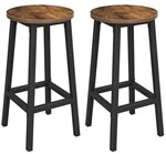 VASAGLE 2er-Set Barhocker LBC32X braun braun