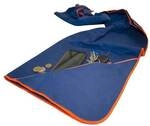 dyckhoff Mikrofaser Handtuch mit Rei&szlig;verschluss 60,0x120,0 cm blau