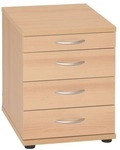 M&ouml;belpartner Standcontainer &raquo;Smileline V&laquo; mit klassischen Schubladen braun,