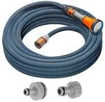 GARDENA Textilschlauch Gartenschlauch Liano Xtreme 15m SET (Komplett-Set mit Spritze)