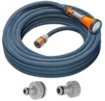 GARDENA Textilschlauch Gartenschlauch Liano Xtreme 15m SET (Komplett-Set mit Brause)