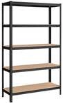 Songmics Schwerlastregal 5 Fachb&ouml;den je 175 kg 120 x 60 x 200 cm schwarz,...