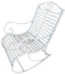 Garden Pleasure Garten-Schaukelstuhl mit Armlehnen &raquo;Tambo&laquo; silber, 57x84 cm
