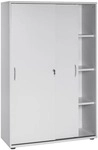 M&ouml;belpartner Schiebet&uuml;renschrank &raquo;Smileline V&laquo; 100 cm breit 4 OH grau,