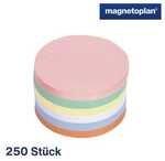 Magnetoplan Moderationskarten rund 100 mm 250 St&uuml;ck mehrfarbig, 10 cm