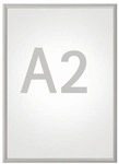 MAUL Klapprahmen A2 &raquo;MAULstandard&laquo; grau, 45x62.5x1.2 cm