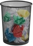 Zeller Papierkorb &raquo;Meshline&laquo; 17.5 L grau, 29.5x35 cm