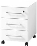 Germania-Werke Rollcontainer &raquo;Monteria&laquo; 3 Sch&uuml;be wei&szlig;, 40x55x50 cm