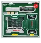BOSCH Bohrer- und Bit-Set 25+15+1 Mini-X-Line Sets plus Griff 41-teilig braun