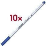 Stabilo 10er-Pack Brush-Pens &raquo;Pen 68 brush&laquo; blau