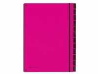 Pultordner »Trend« 12 blanko Fächer für Monate rosa, Pagna, 26.5x34 cm
