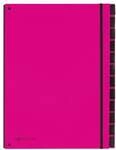 Pagna Pultordner &raquo;Trend&laquo; 12 blanko F&auml;cher f&uuml;r Monate rosa, 26.5x34 cm