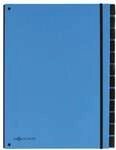 Pagna Pultordner &raquo;Trend&laquo; 12 blanko F&auml;cher f&uuml;r Monate blau, 26.5x34 cm