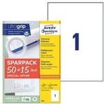 Avery Zweckform Universaletiketten DIN A4 permanent wei&szlig; 210x297 mm 65 St&uuml;ck 6603