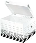 Leitz Aufbewahrungsschachtel mit Klappdeckel &raquo;Solid Box M 6118&laquo; wei&szlig;,...