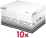 Leitz Aufbewahrungsschachtel mit Klappdeckel &raquo;Solid Box S 6117&laquo; wei&szlig;,...