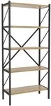 VCM offenes Stand-Regal &raquo;Insansi 5fach&laquo; im Industrial-Design braun, 66x160x34 cm