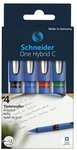 Schneider 4er-Etui Tintenroller &raquo;One Hybrid C 03&laquo; silber