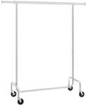 Songmics Rollgarderobe chrom 150/-/160 cm grau, 150x160 cm
