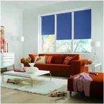 B&uuml;scher Sunlines Seitenzug-Rollo mit Energiespareffekt 82 x 180 cm blau, 82x180 cm