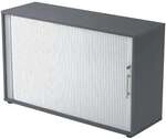 HAMMERBACHER Querrollladenschrank &raquo;J-Line&laquo; 2 OH grau, 120x74.8x40 cm