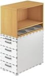 OTTO Office Premium Aufsatz-Regal f&uuml;r Standcontainer &raquo;Otto Office Line I&laquo; braun,