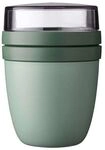 MEPAL Speisebeh&auml;lter &raquo;Lunchpot Ellipse&laquo; 0,5 L + 0,2 L gr&uuml;n, 10.7x15.1x10.7 cm