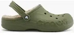 Crocs Baya Lined Clog Gr&uuml;n, Damen, Gr&ouml;&szlig;e: 43/44, Material: EVA/Textil -...