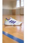 adidas Ligra 8 K Hallenschuh Wei&szlig;, Kinder, Gr&ouml;&szlig;e: 35, Material: Synthetik/Textil -