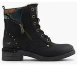 Schn&uuml;rboots Damen | Mustang | Schwarz | Gr&ouml;&szlig;e 36 | Material: PU/Textil -
