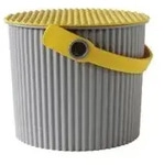 omnioutil Eimer Mini Grau/Gelb 4l