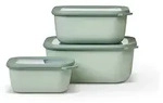 mepal Set Multisch&uuml;ssel Cirqula rechteckig flach 3-teilig Nordic sage