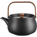 ASA Teekanne mit Holzgriff Japandi schwarz 0,6l
