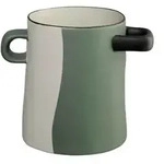 ASA Vase Rayu gr&uuml;n geteilt 15,5cm
