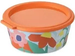 Koziol Schale mit Deckel Nora Box 1.3l Blooms multicolor Deckel orange
